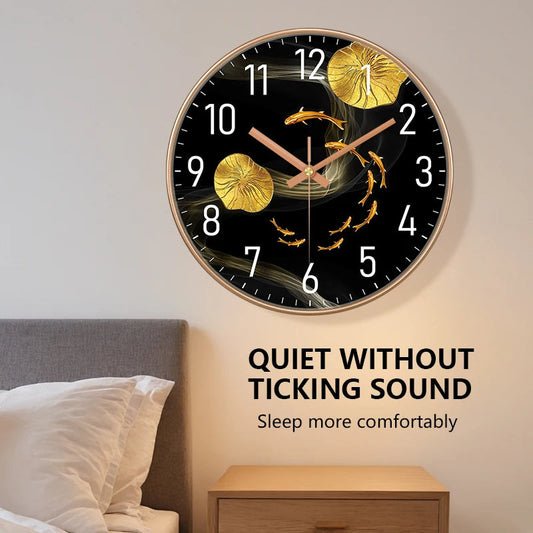 Simple Luxury Quartz Clock Hanging Wall Fish Decoration Modern Style Restaurant Living Room Home Decor Clock 8 10 12 Inche    Home Decor Supply | Online Retail | ShoreShopper.com