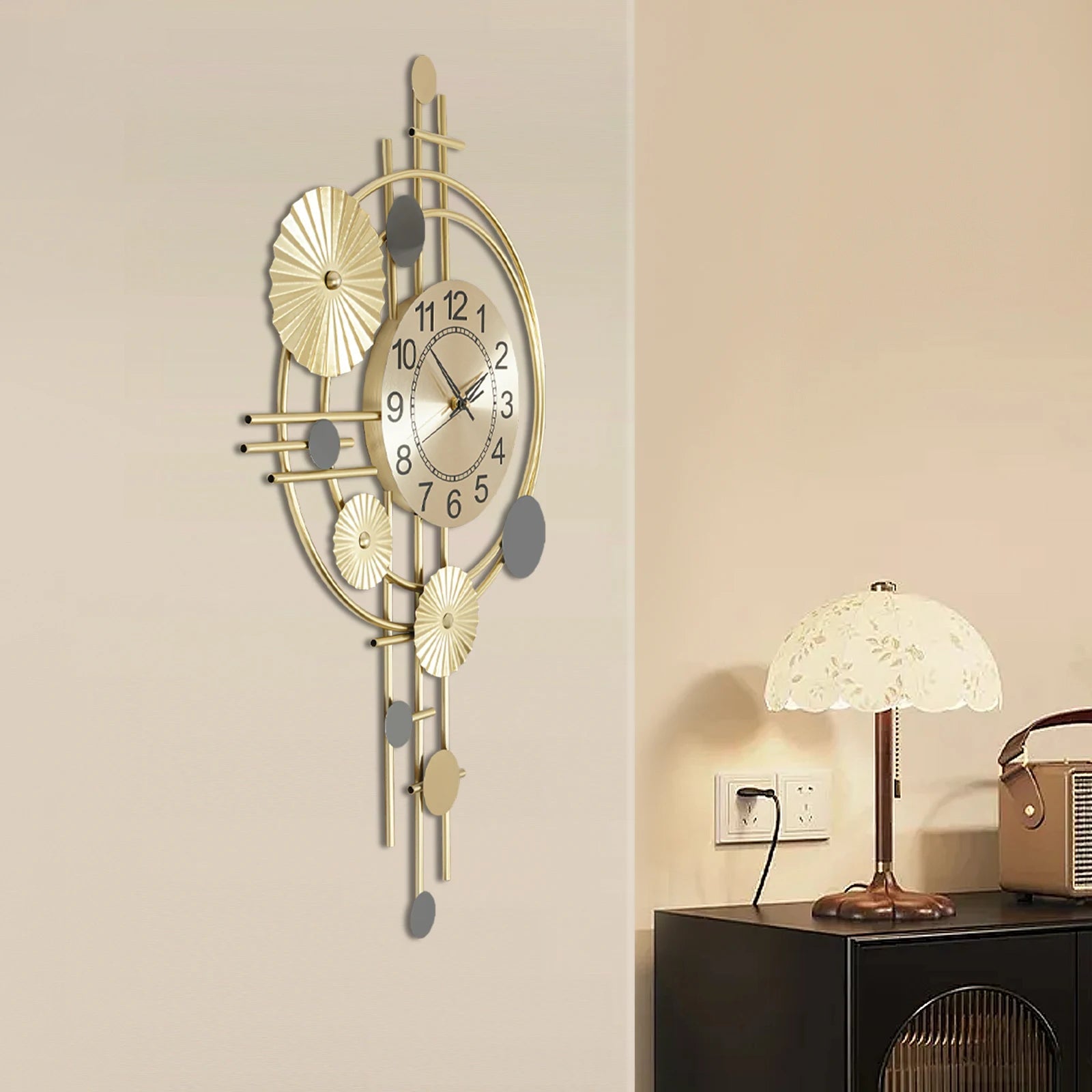 Wall Clock Modern Decorative Art Clock Silent Wall Clock Iron Wall Decoration Clock    Home Decor Supply | Online Retail | ShoreShopper.com