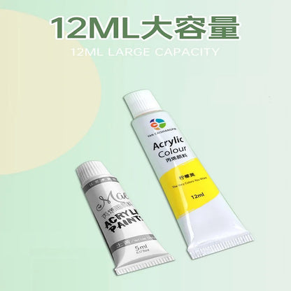 Acrylic Pigment 12/18/24/36 Colors 12ml Set Children's Painting And Oil Painting Beginners Non-Toxic Quick Drying Art Supplies    Home Decor Supply | Online Retail | ShoreShopper.com