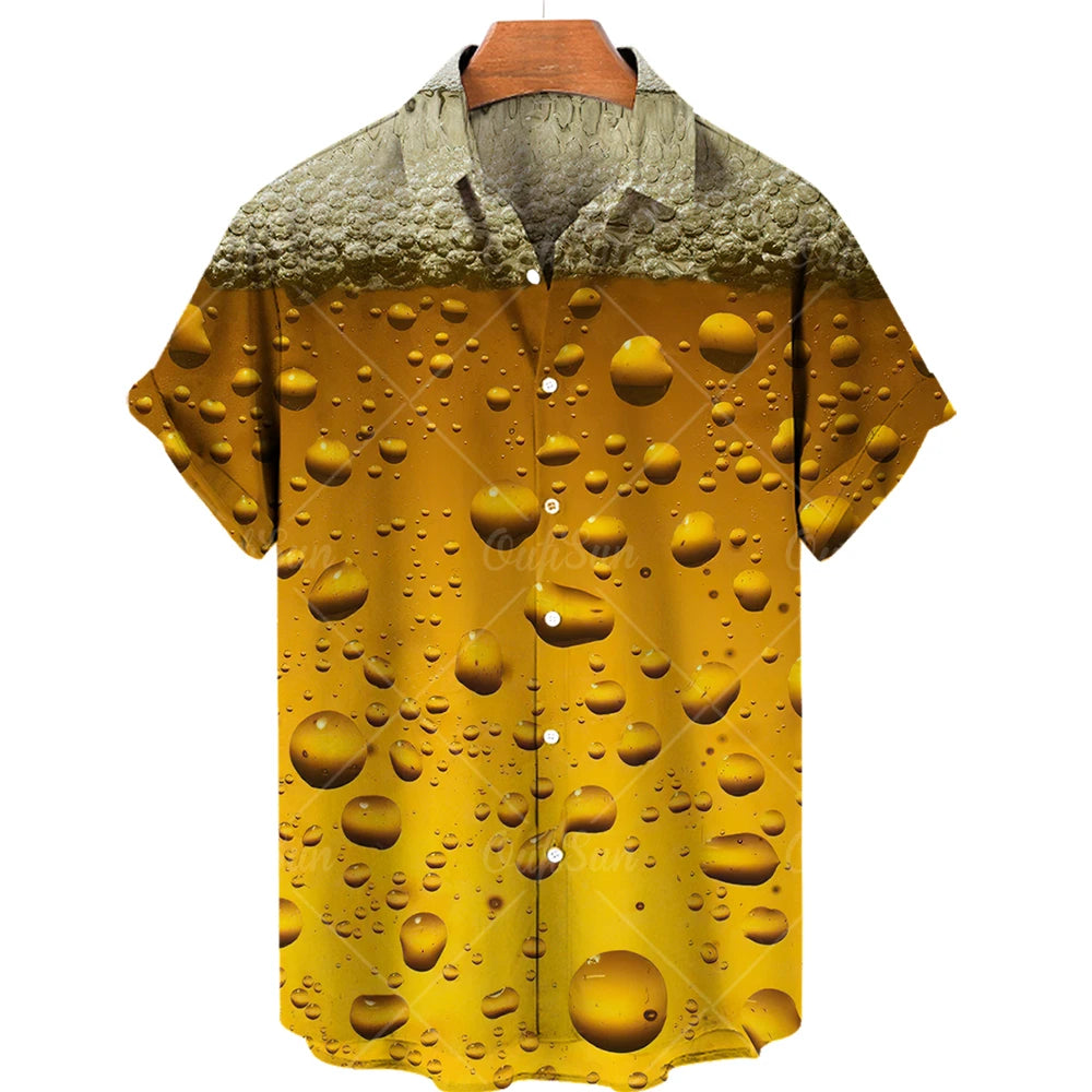 Men's Shirts Beer Shirts For Men Fashion Hawaiian Shirt Casual Vocation Beach Blouses Holiday Blouse Mens Clothing Camisa Summer    Home Decor Supply | Online Retail | ShoreShopper.com