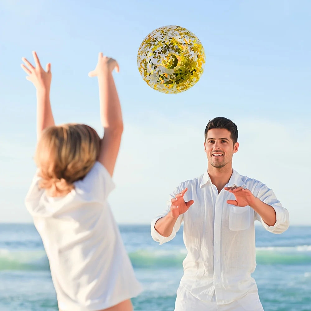 One Inflatable Beach Ball, Pool Party Water Sports Swimming Supplies    Your Coastal Marketplace | Shoreshopper.com