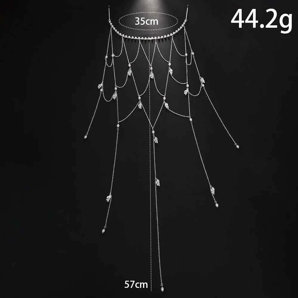 Pearl Headband Women's High-end Sense Elegant Temperament Bride's Wedding Headwear Fashionable Banquet Tassel Headwear