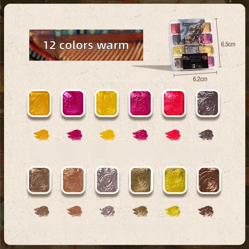 12/98/150/180 Colors Pearl Solid Water Color Paint Set Portable Professional Watercolor Painting School Art Supplies Stationery    Home Decor Supply | Online Retail | ShoreShopper.com