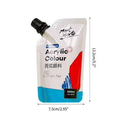 Art Acrylic Paint, 11 Colors Acrylic Paint, 100ml Bag, Rich Pigmented, Waterproof Acrylic Paints for Artists, Beginners    Home Decor Supply | Online Retail | ShoreShopper.com