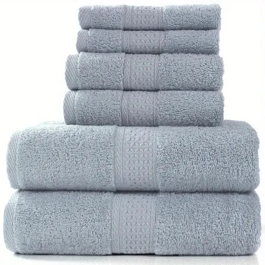 Bath Towel Washcloth Cotton Towel Solid Color Soft Absorbent Towels Multipurpose Use For Hotel Bathroom - ShoreCo.Shop
