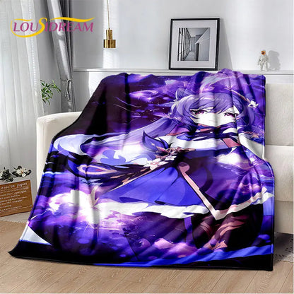 Genshin Impact Cartoon Game Soft Plush Blanket,Flannel Blanket Throw Blanket for Living Room Bedroom Bed Sofa Picnic Cover Kids    Your Coastal Marketplace | Shoreshopper.com