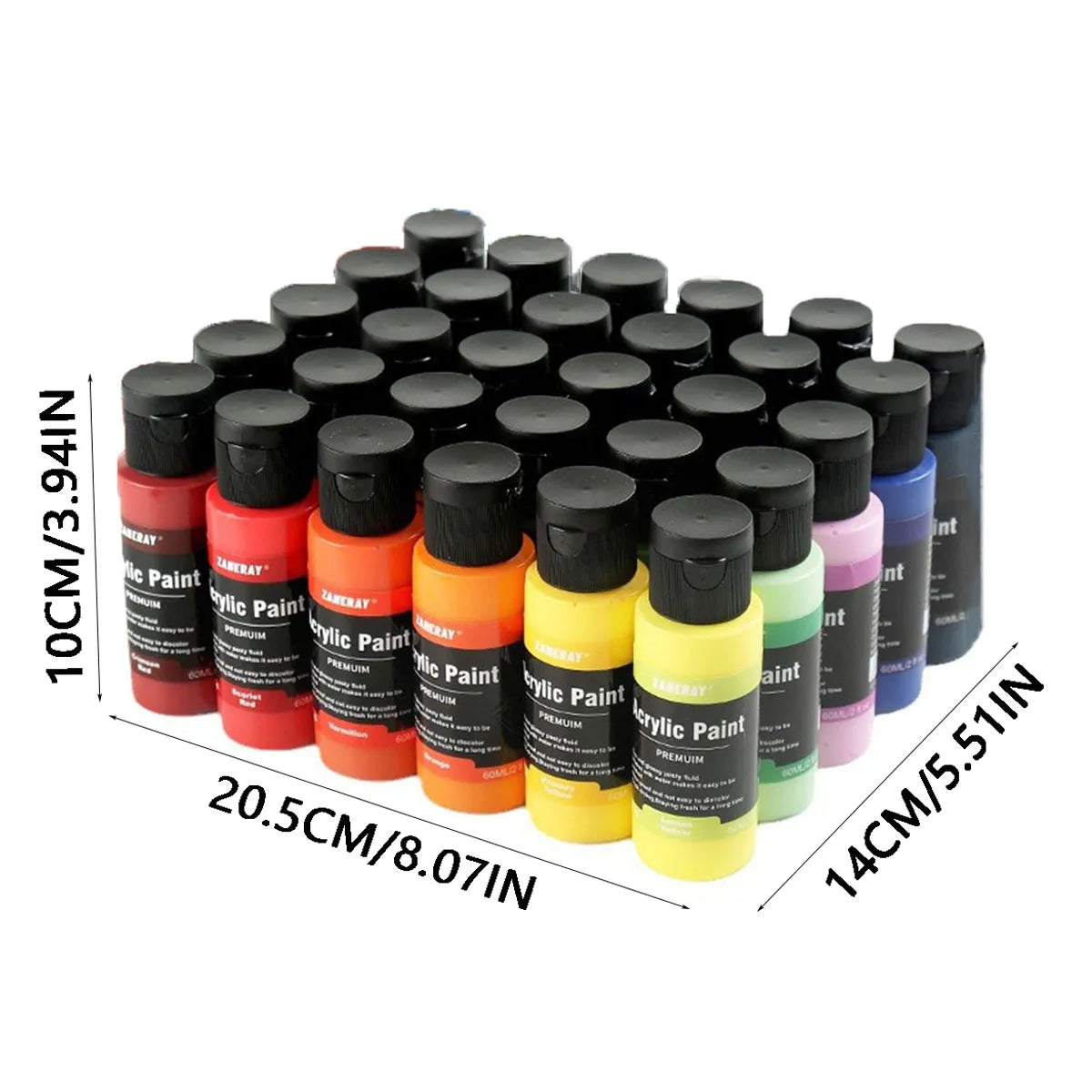 24-Color 60ML Acrylic Paint Set Student Art DIY Graffiti Hand-Painted Spray Paint for Creative Painting Projects    Home Decor Supply | Online Retail | ShoreShopper.com