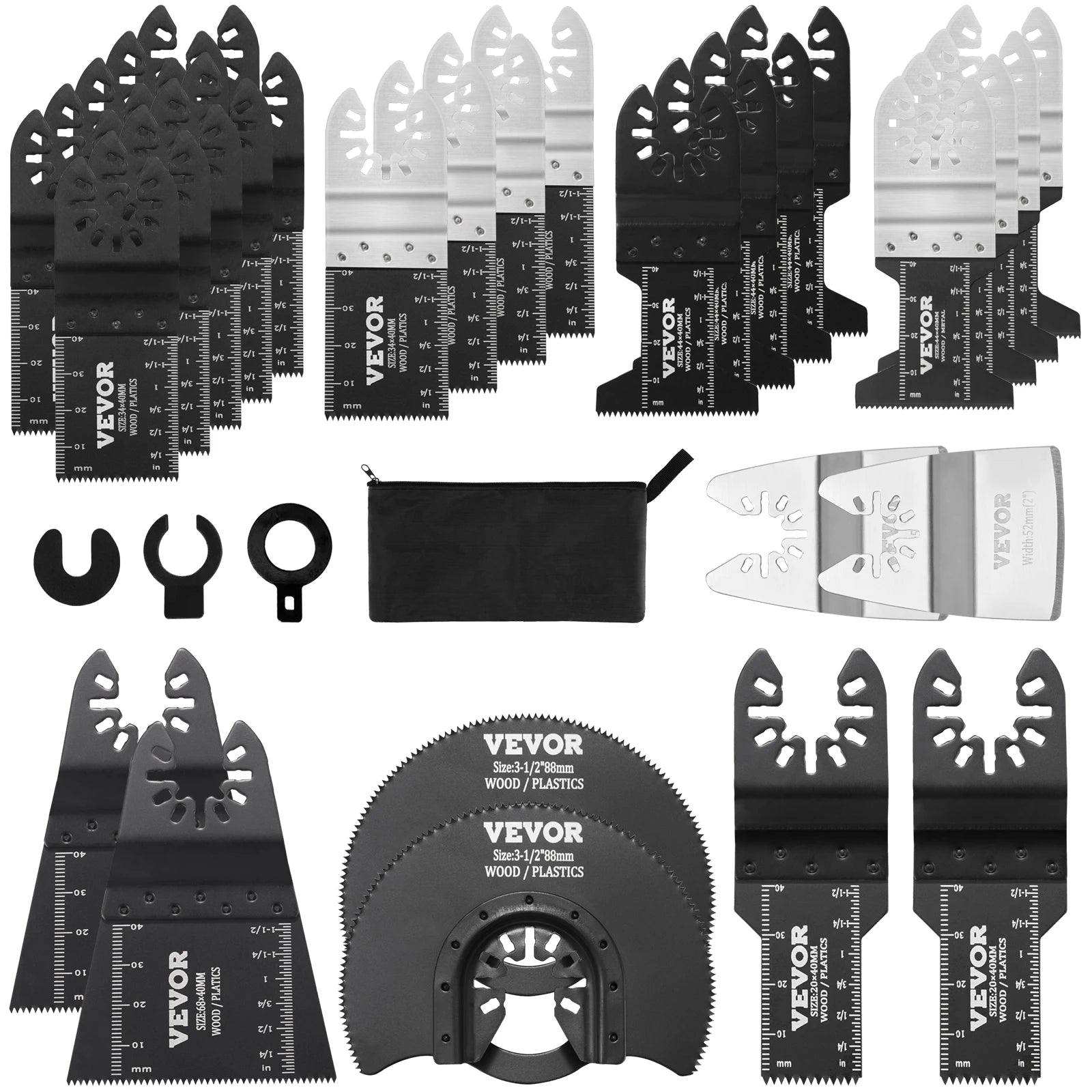 SucceBuy 30PCS Multi Tool Blades Kits Universal Release Oscillating Multi-Function Renovator Saw Blades for Dewalt Craftsman - ShoreCo.Shop