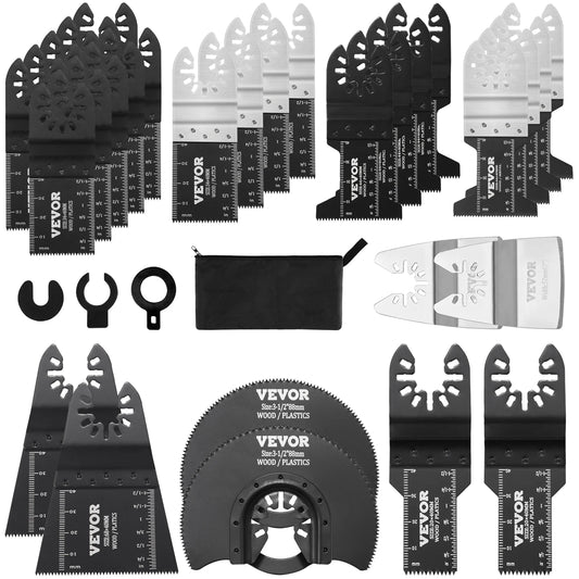 SucceBuy 30PCS Multi Tool Blades Kits Universal Release Oscillating Multi-Function Renovator Saw Blades for Dewalt Craftsman - ShoreCo.Shop