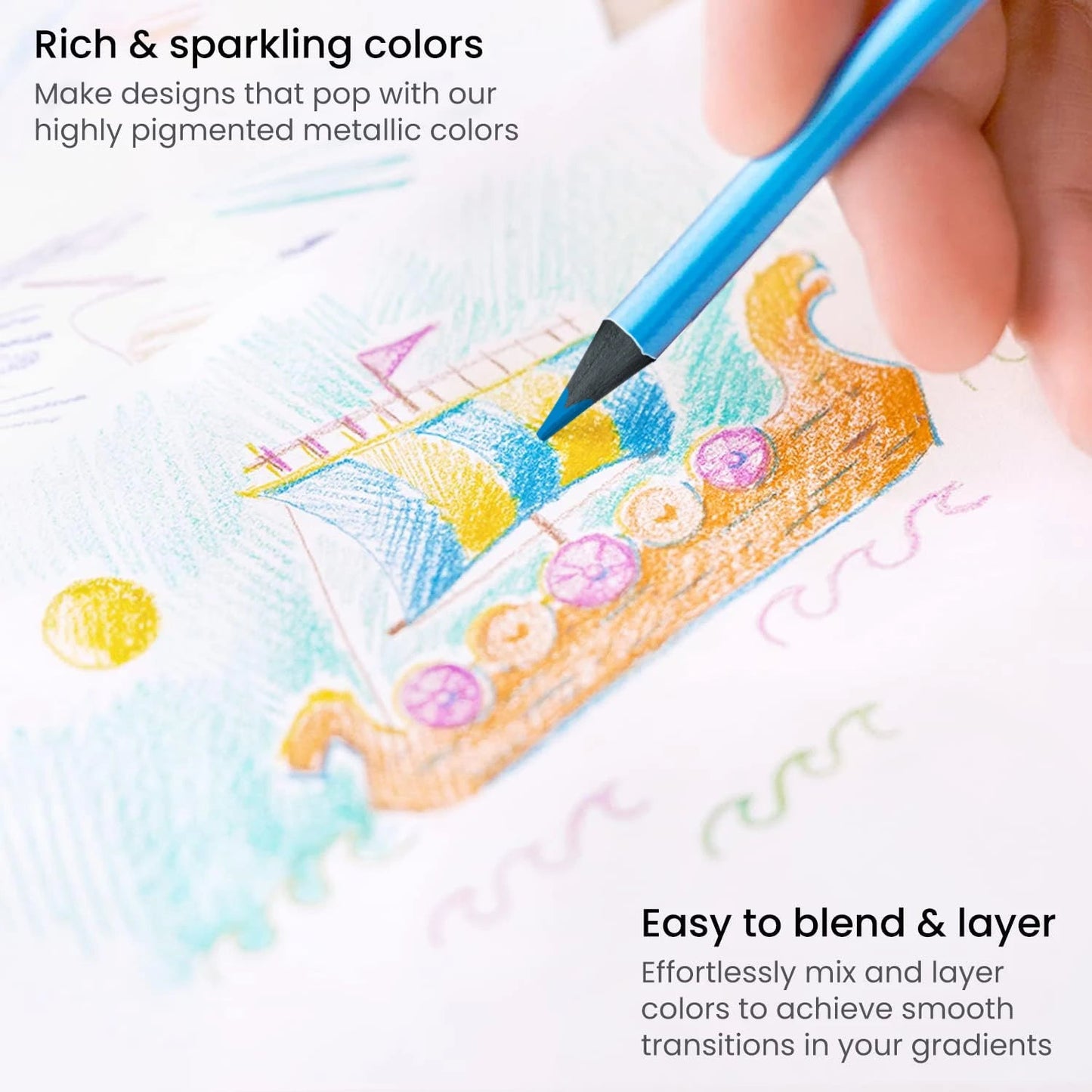Drawing pencils, 38 art supplies sketching pencil sets, graphite pencils, charcoal pencils, and 12 metallic pencils,art supplies    Home Decor Supply | Online Retail | ShoreShopper.com