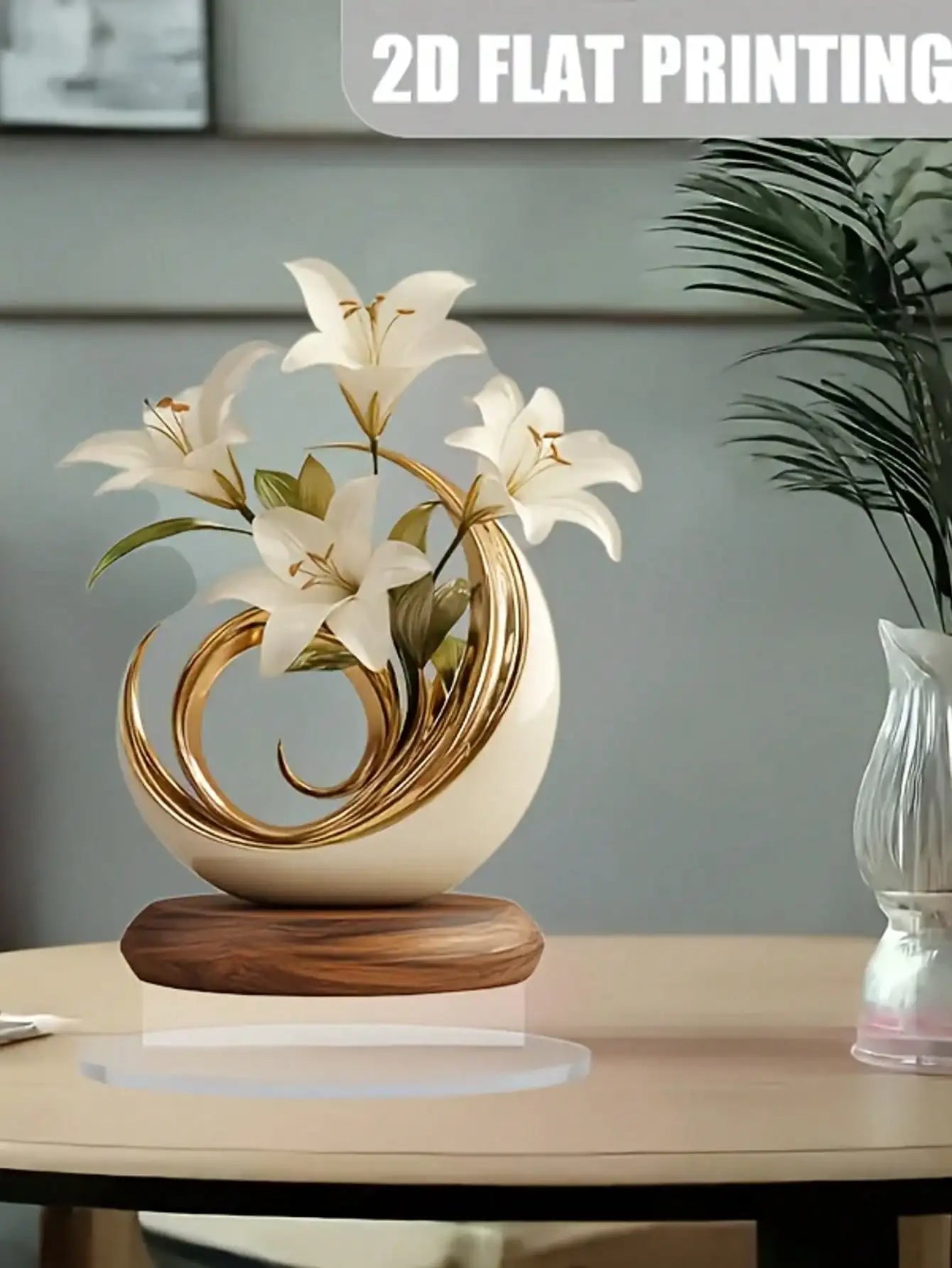 1 piece of lily desktop decoration ornament suitable for living room desktop and office decoraValentine Day wedding decor gifts    Home Decor Supply | Online Retail | ShoreShopper.com
