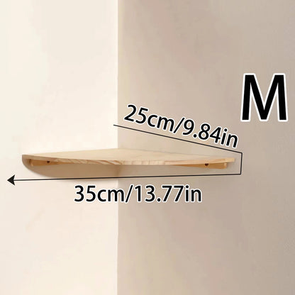 Scalloped Corner Shelves Floating Wall Shelf Storage Rack Wooden Wall Decor Bedroom Living Room Kitchen  Home Decorations Ledge    Home Decor Supply | Online Retail | ShoreShopper.com
