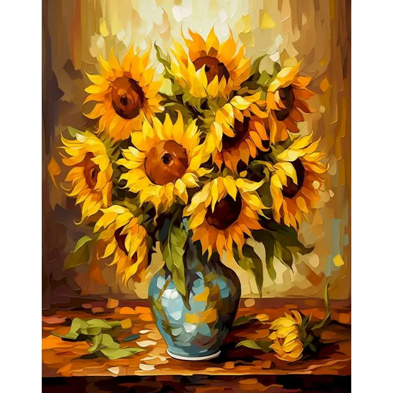 GATYZTORY Paint By Number yellow Flower Landscape Oil Painting On Canvas Floral Handmade Modern Diy Unique Gift    Home Decor Supply | Online Retail | ShoreShopper.com