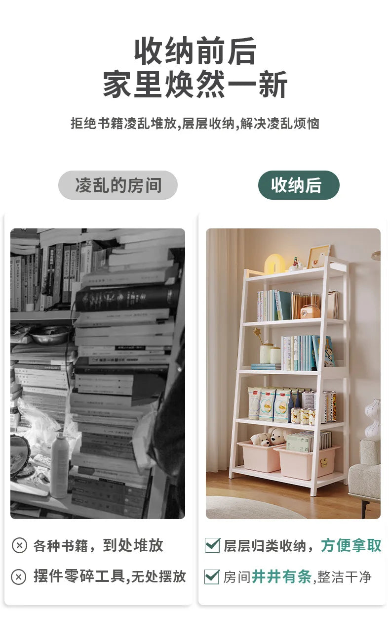 Household Multi-layer Wrought Iron Shelves Ins Wind Simple Floor Storage Display Cabinet Trapezoidal Shelf Bookshelf    Home Decor Supply | Online Retail | ShoreShopper.com