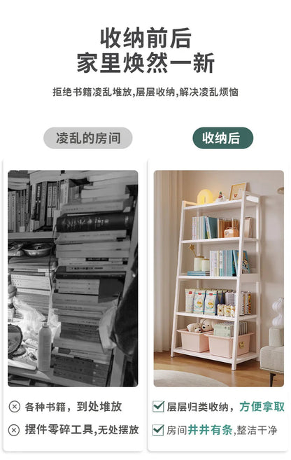 Household Multi-layer Wrought Iron Shelves Ins Wind Simple Floor Storage Display Cabinet Trapezoidal Shelf Bookshelf    Home Decor Supply | Online Retail | ShoreShopper.com