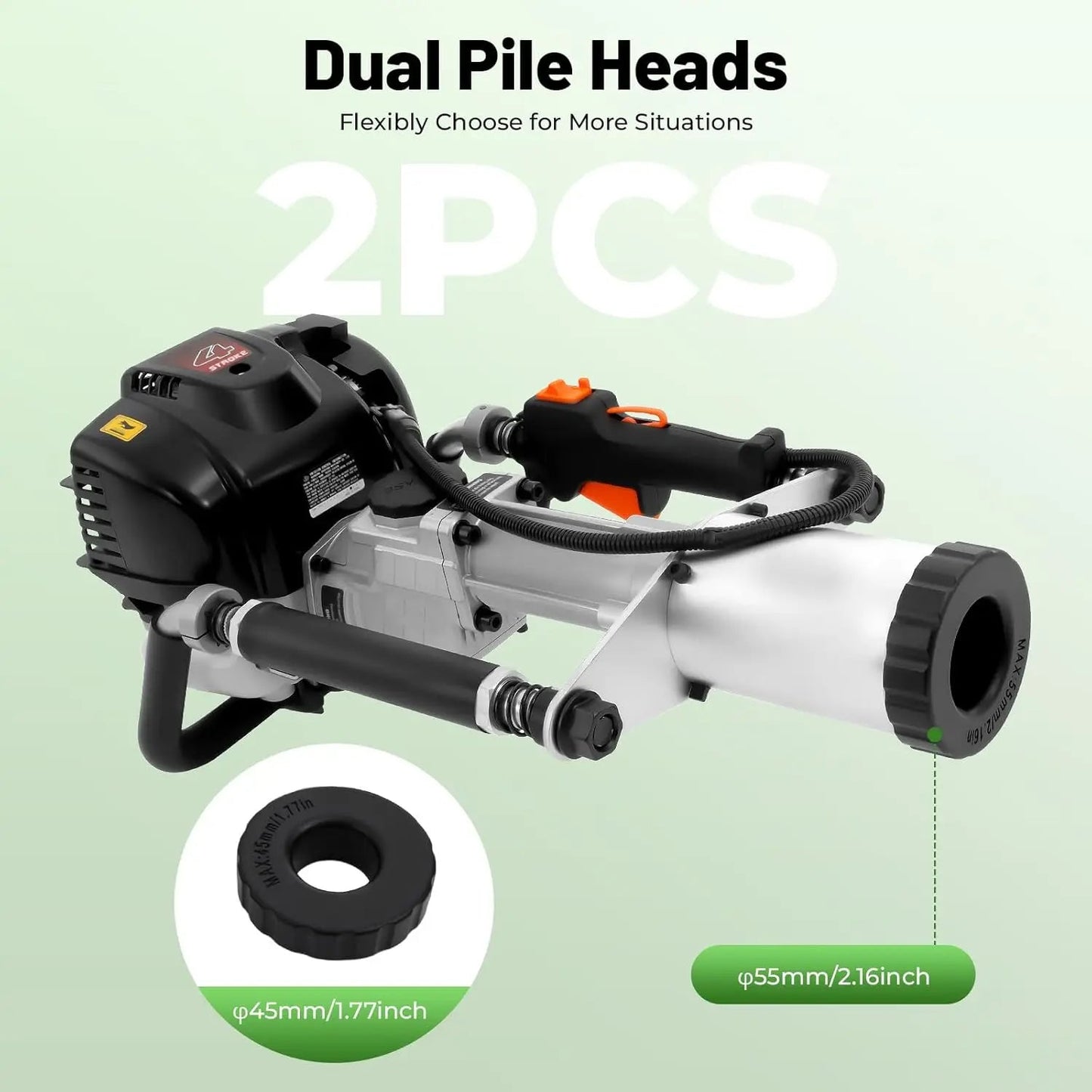 37.7CC 4 Stroke Gas-Powered T Post Driver, Gas Powered Pile Driver with Storage Box, Single Cylinder , Customized    Home Decor Supply | Online Retail | ShoreShopper.com