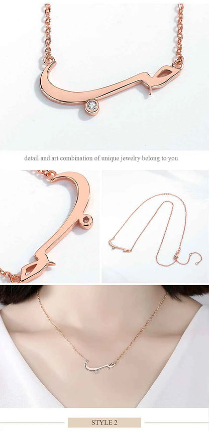 KALETINE Charm Arabic Best Friends Honey Love Couple  925 Sterling Silver Pendant Necklace BFF Good Friendship Indian Jewelry