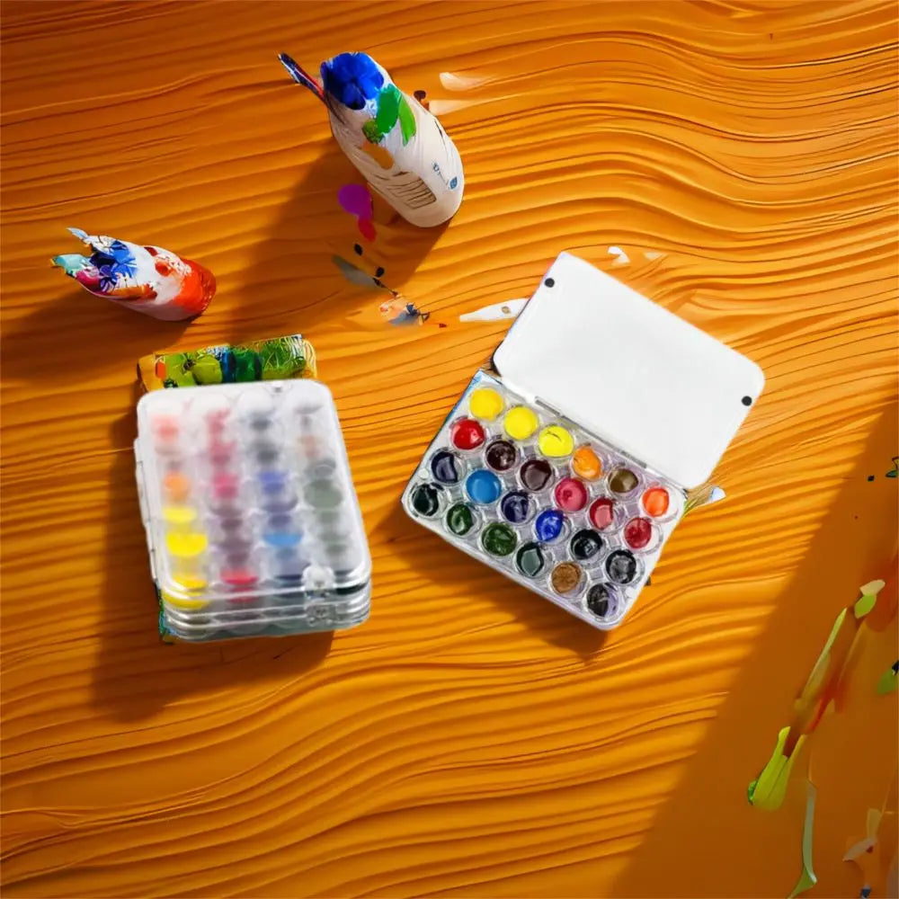 Art Supplies 24 Grids Mini Watercolor Palette Transparent Empty Watercolor Paint Tray Sealed Acrylic Paint Box Student Outing    Home Decor Supply | Online Retail | ShoreShopper.com