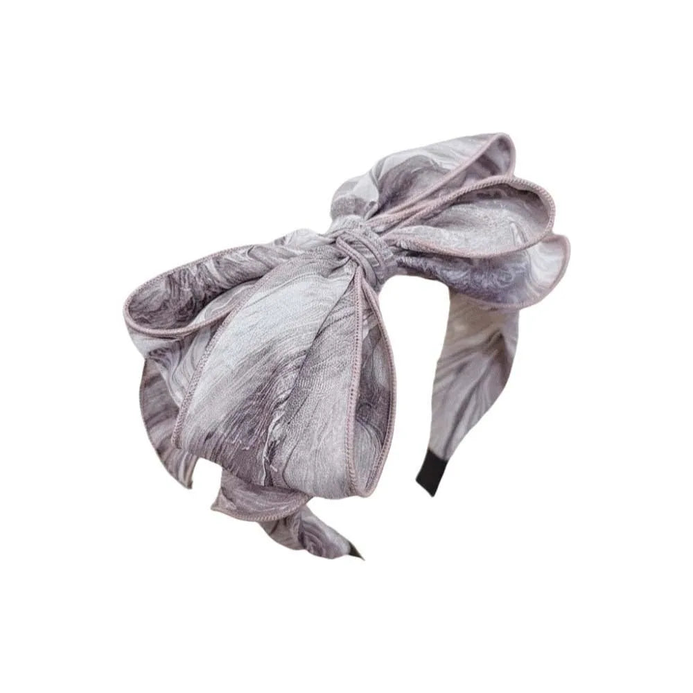 Headwear Three-layer Bow Headband ABS Creative Bownot Wide Hair Hoop Rose Contrasting Colors Floral Printed Hairband Wash Face    Your Coastal Marketplace | Shoreshopper.com