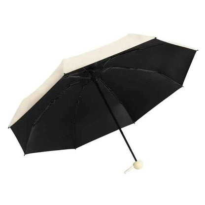 Compact Travel Mini Umbrella Uv Protection Umbrella 5 Fold Ultra Lightweight Sunshade Umbrellas Protable Manual
