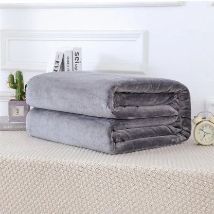 Fluffy Cloud Mink Fur Blanket Flannel Plush Comfortable Thickened and Warm Soft Sofa Throw Blanket  For Air-Conditioned Room    Your Coastal Marketplace | Shoreshopper.com