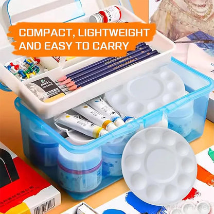 Plastic Paint Palettes 12 Pieces Paint Palette Tray Art Supplies Paint Palette for Gouache, Acrylic Paint and Watercolors    Home Decor Supply | Online Retail | ShoreShopper.com