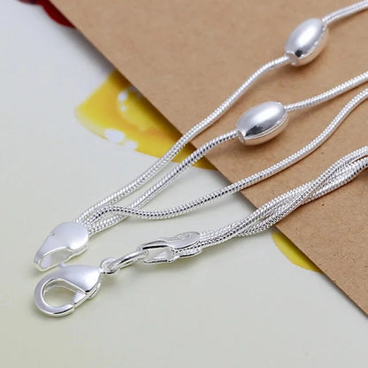 Fashion Design Product Beautiful 925 Sterling Silver Jewelry High Quality Bracelet Bead Chain Women Lady Wedding With    Home Decor Supply | Online Retail | ShoreShopper.com