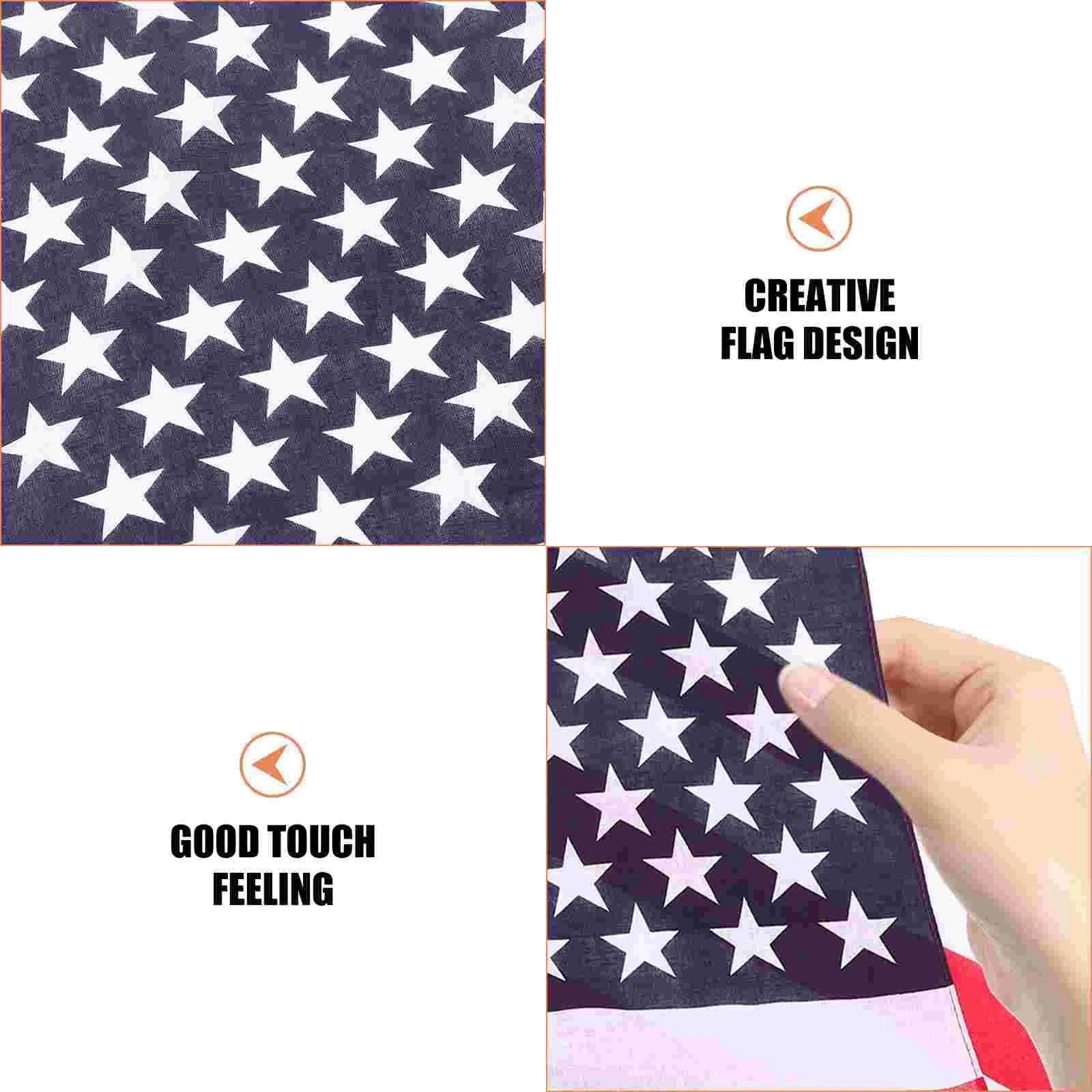 3PCS Unisex Small Silk Scarf Outdoor Bandana Country Flag Headdress Fashion Hip Hop Headwear Hiking Scarves Camping