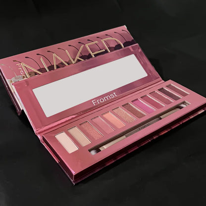 12 Colors Eyeshadow Palette Long Lasting Easy Makeup Brown Eyeshadow Palette Pink Eyeshadow Palette - ShoreCo.Shop