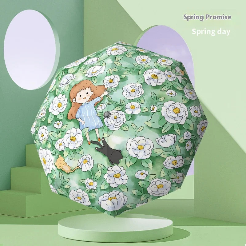 Umbrella for Both Sunny and Rainy Use UV Resistant Umbrella Windproof Strong Umbrellas Parasol Manual Kids Students    Your Coastal Marketplace | Shoreshopper.com