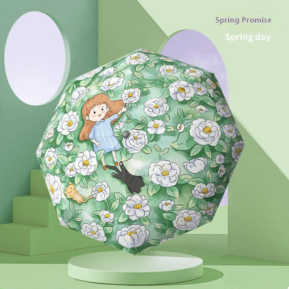 Umbrella for Both Sunny and Rainy Use UV Resistant Umbrella Windproof Strong Umbrellas Parasol Manual Kids Students    Your Coastal Marketplace | Shoreshopper.com