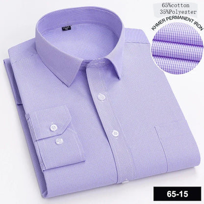 New in shirt long-sleeve shirts for men slim fit formal plian shirt single pocket office clothes soft plaid cotton designer tops    Home Decor Supply | Online Retail | ShoreShopper.com