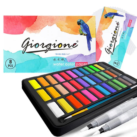 Professional Watercolors Set 24/36 Colors Pigment for Watercolor Painting With Paint Brush&Watercolor Paper Painting Set    Home Decor Supply | Online Retail | ShoreShopper.com
