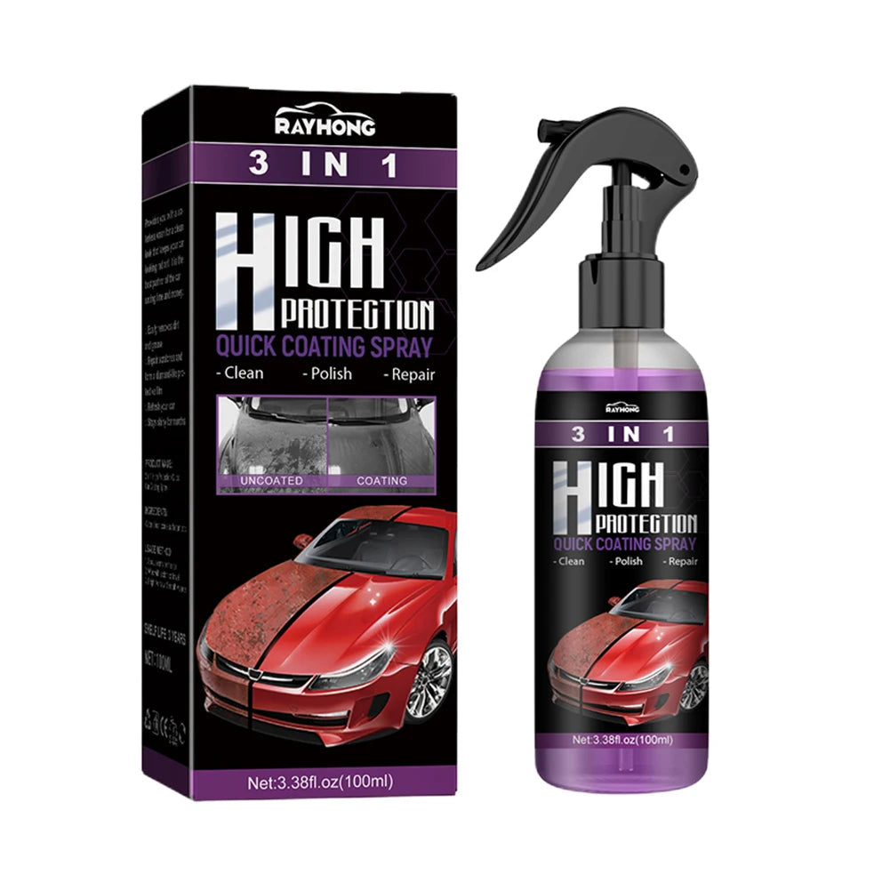 3 In 1 Car Ceramic Coating Spray High Protection Shine Armor Ceramic Car Wash Car Shield 30/100ml Polishing Spraying Wax Tools    Home Decor Supply | Online Retail | ShoreShopper.com