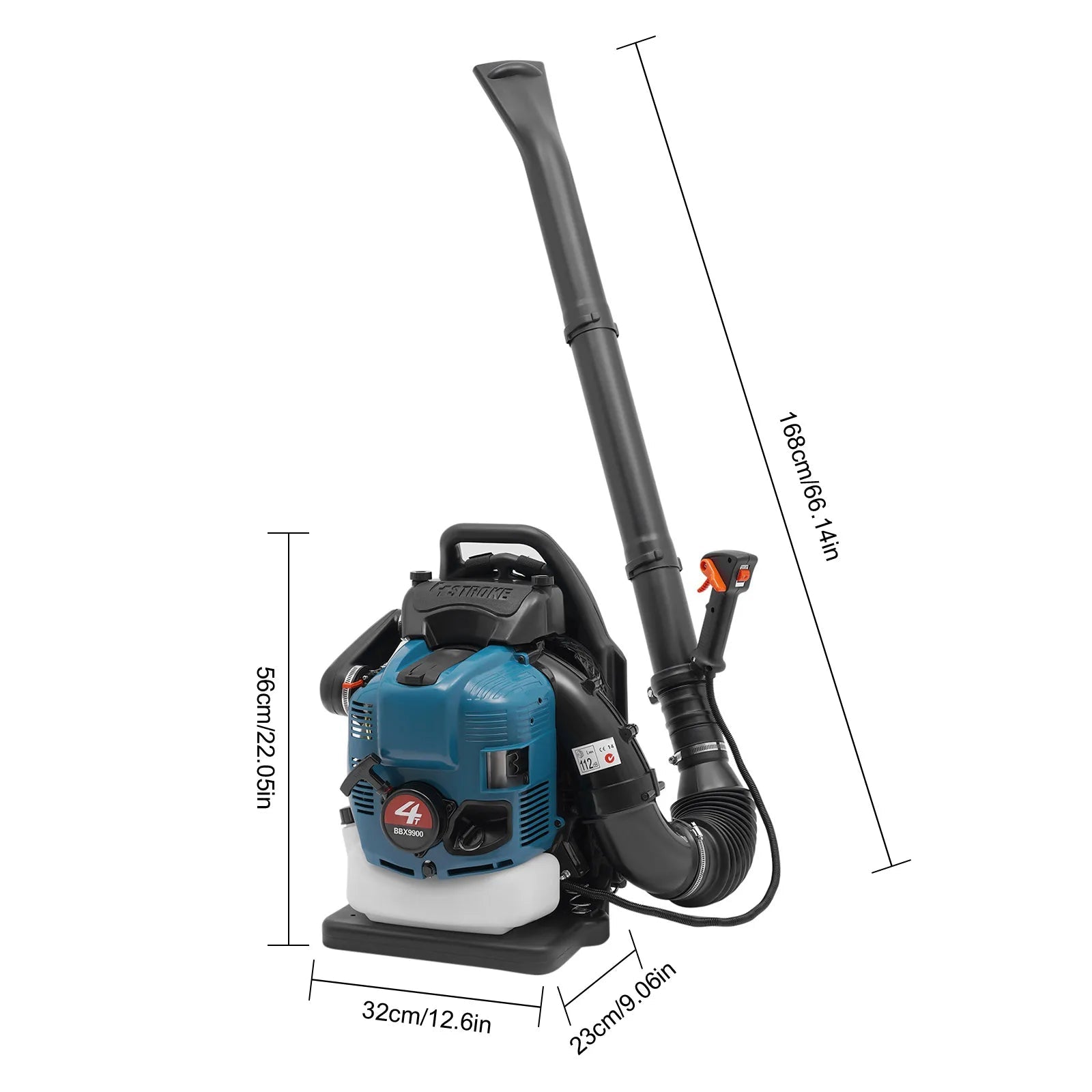 75.6CC  Backpack Leaf Blower, 4 Stroke Gas Powered Leaf Blower, with 498ft ³/s Powerful Blowing, 1.9L Large Fuel Tank    Home Decor Supply | Online Retail | ShoreShopper.com