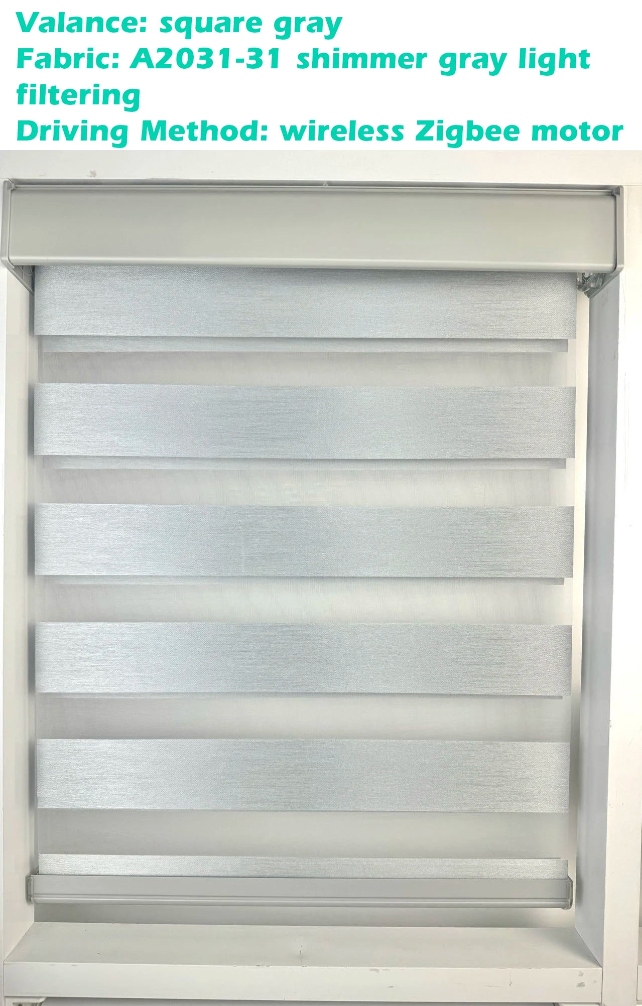 Decopedia Custom Made Zebra Blinds for Windows Motorized Roller Blinds Blackout Day and Night Window Blinds for Sliding Door - ShoreCo.Shop
