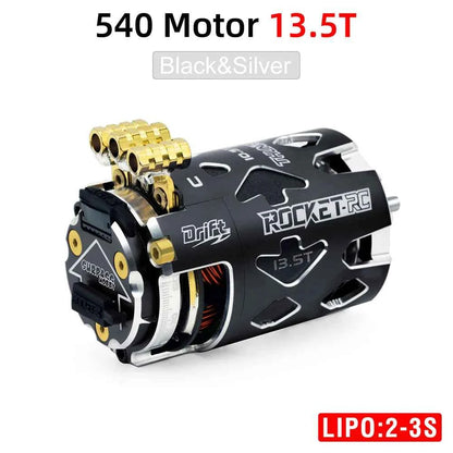 Rocket RC Brushless Motor Thunder 540 Sensored 10.5T 13.5T 3.175 mm Shaft for 1/10 RC Racing Drift Car Parts Surpass Hobby