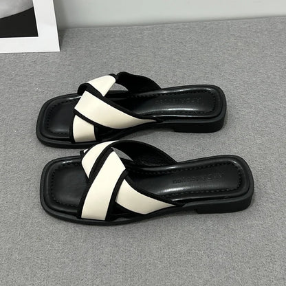 Women’s Comfort Slides: Open-Toe Low Heel Rubber Sandals - ShoreCo.Shop