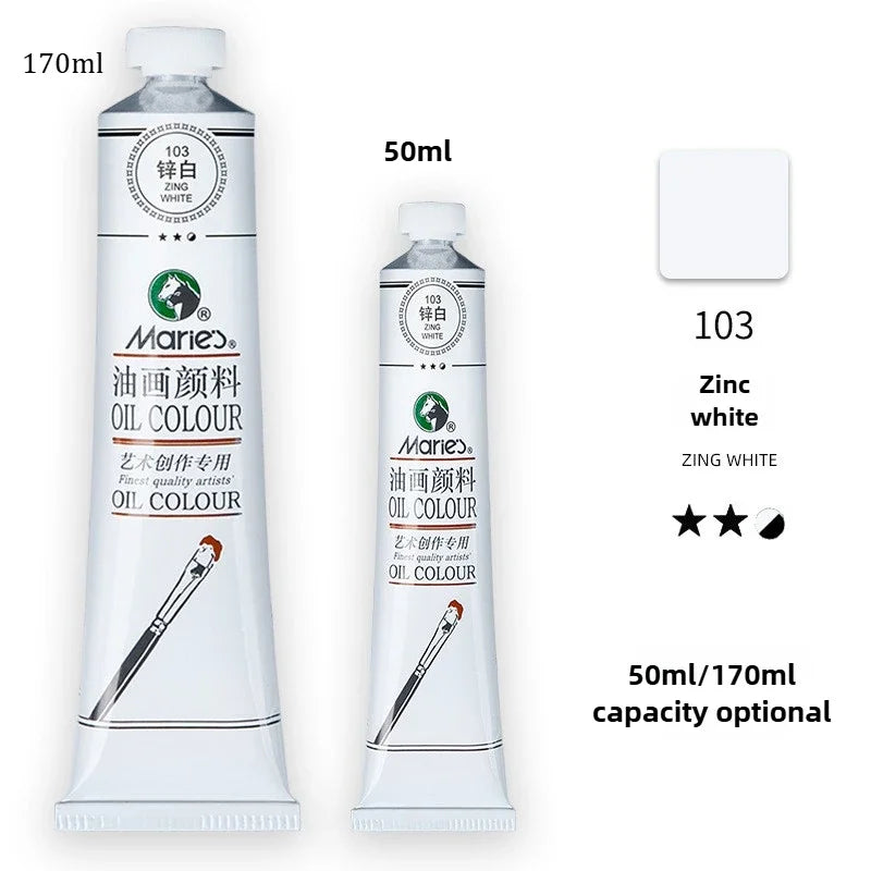 Marie's Oil Paint 170ML Oil Painting Art Creation Pigment Large Oil Paint Paint Single Commonly Used 24 Colors    Home Decor Supply | Online Retail | ShoreShopper.com
