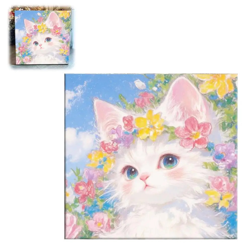 Oil Painting By Number House Tree DIY Digital Oil Painting Scenery Drawing Numbers Adults Kit Cat Handmade Gift Home Decor Gifts    Home Decor Supply | Online Retail | ShoreShopper.com
