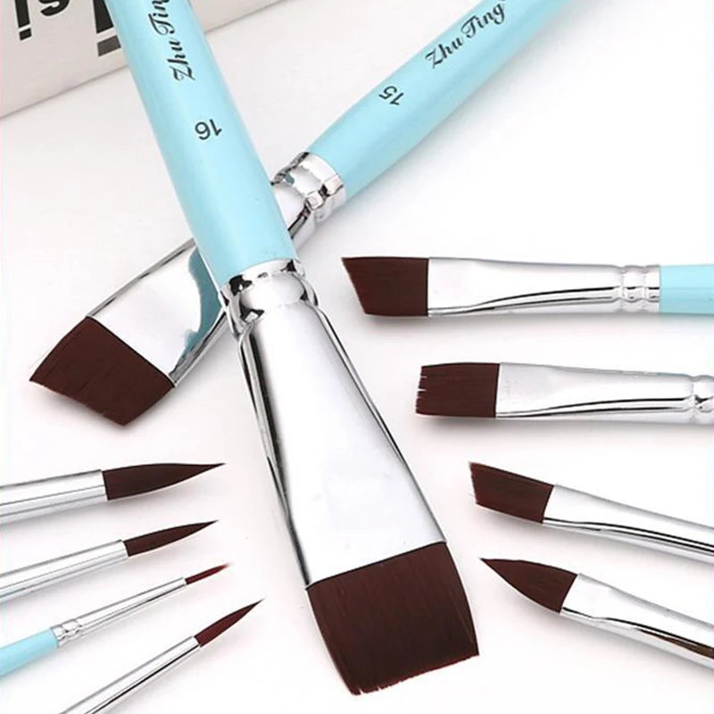 Body Pinting Face Body Art Paint Multifunctional Professional Paint Brushes Set Wooden Handle Nylon Brush Oil Painting Brushes    Home Decor Supply | Online Retail | ShoreShopper.com
