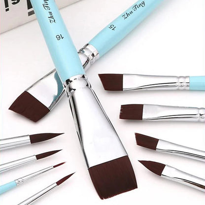 Body Pinting Face Body Art Paint Multifunctional Professional Paint Brushes Set Wooden Handle Nylon Brush Oil Painting Brushes    Home Decor Supply | Online Retail | ShoreShopper.com