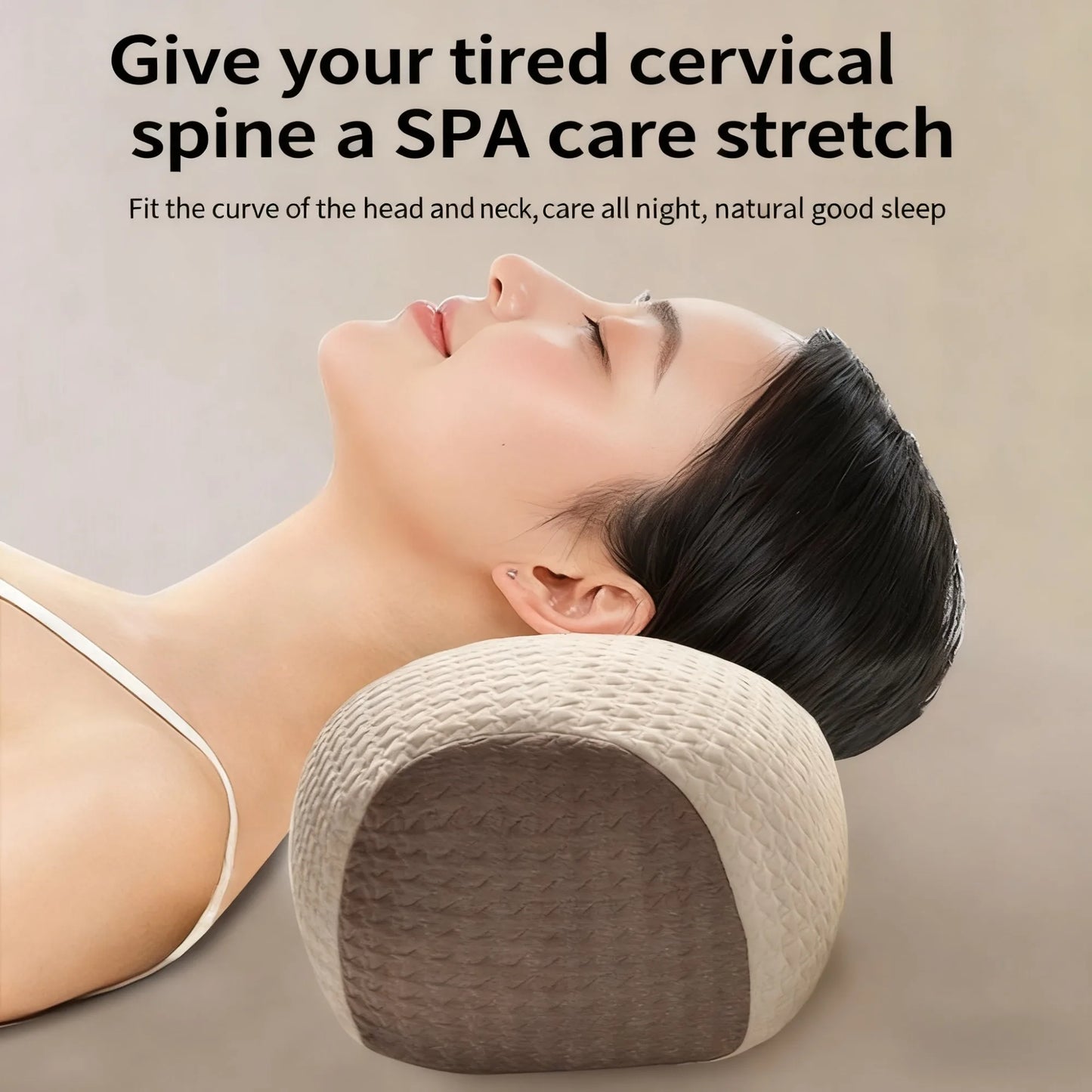 Ergonomic Buckwheat Pillow Adjustable Height Breathable Hypoallergenic Pillow with Removable Cover Cervical Spine & Head Back - ShoreCo.Shop