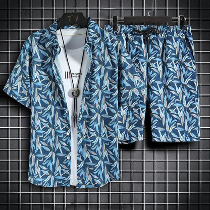 Beach Clothes For Men 2 Piece Set Quick Dry Hawaiian Shirt and Shorts Set Men Fashion Clothing Printing Casual Outfits Summer    Your Coastal Marketplace | Shoreshopper.com
