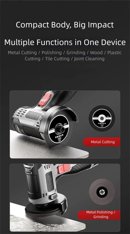 28000r 16.8V Mini Angle Grinder Portable Rechargeable Polishing Grinding Cutting Machine Home Metal Polisher Woodworking Tools    Home Decor Supply | Online Retail | ShoreShopper.com