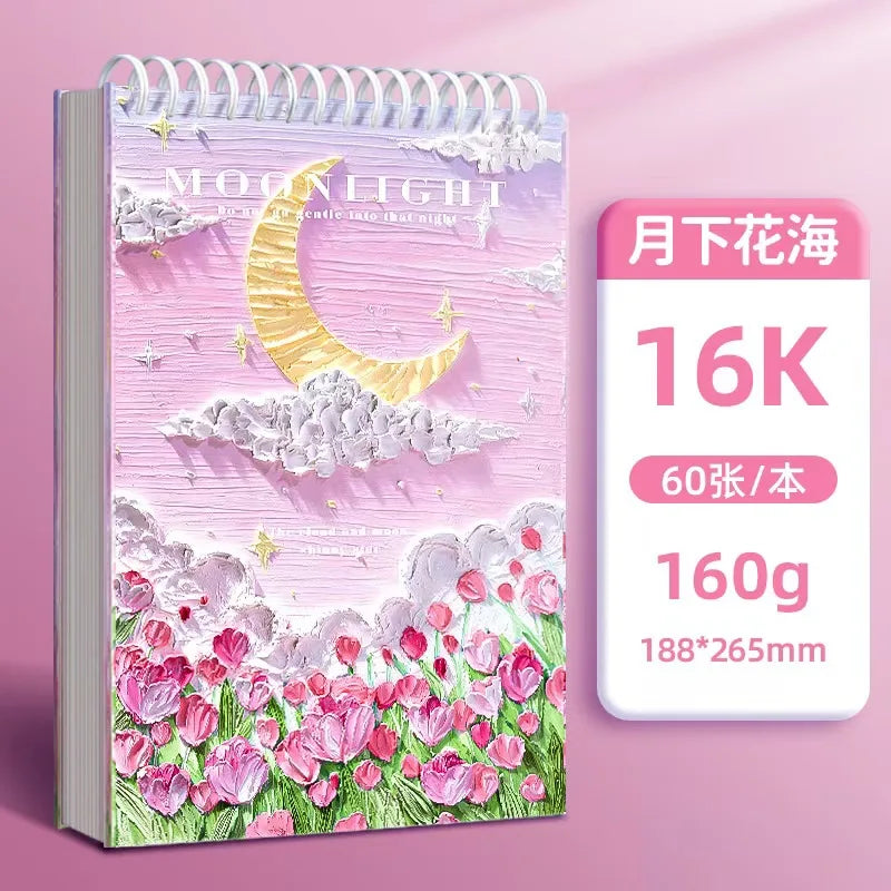 A4 Professional Sketchbook: Ultra-Thick Paper, 16K Painting Diary Notebook, Essential Art School Supplies, Ideal for Pencil Sket    Home Decor Supply | Online Retail | ShoreShopper.com