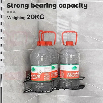 Toilet Storage Rack Bathroom Shelf No-Drill Corner Shelf Shower Wall Mounted Shelf Bracket Bathroom Accessory Organizer Shampoo    Home Decor Supply | Online Retail | ShoreShopper.com