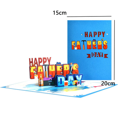 3D Pop-Up Father's Day Greeting Card Unique Handmade Gift for Dad Birthday Card with Notecard    Your Coastal Marketplace | Shoreshopper.com