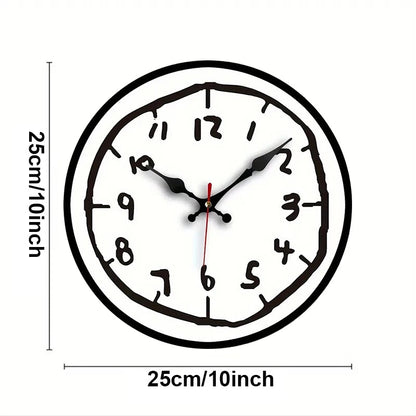 Creative Hand Drawing Wooden Silent Hanging Wall Clock, For Living Room, Office, Study Room, Bedroom, Home Decoration    Home Decor Supply | Online Retail | ShoreShopper.com