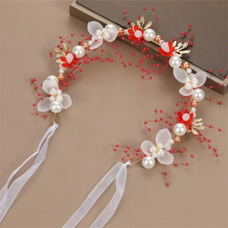 Children's Headwear Elegant Flower Wreath Fairy Crown Headband Princess Children's Hair Birthday Performance Runway Accessories    Your Coastal Marketplace | Shoreshopper.com